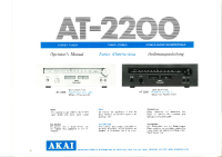Akai AT-2200-Owners-Manual